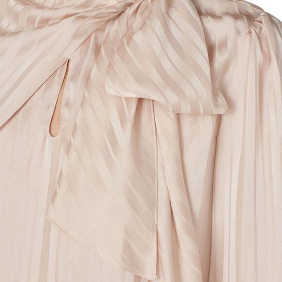 $325‎ Rebecca Taylor Long Sleeve Tie Blouse Size 10 - Picture 2 of 7